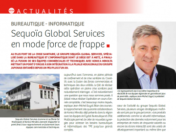 [REVUE DE PRESSE] SEQUOÏA GLOBAL SERVICES EN MODE FORCE DE FRAPPE